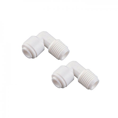 2x 1/4 npt x 1/4 Push Fit elbow Connectors Accessories 2x 1/4 npt x 1/4 Push Fit elbow Connectors Accessories
