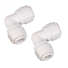 2x 1/4 x 1/4 Inch 90 DEG Push Fit Elbows