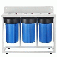 BB10-T Triple Big Blue Filter Housing With Stand BB10-T Triple Big Blue Filter Housing With Stand