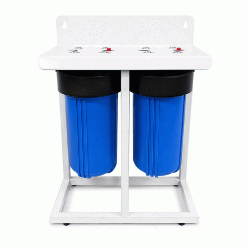 BB10-D Double Water Filter Housing With Stand BB10-D Double Water Filter Housing With Stand