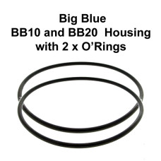 BB10 and BB20 Big Blue housing with twin O-rings