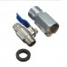 1/2" Feed Water Connector and 1/4" take off Connector Valve
