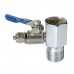 1/2" Feed Water Connector and 1/4" take off Connector Valve