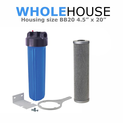 Whole House Water Filtration System BB20 With Silverised Carbon Block Whole House Whole House Water Filtration System BB20 With Silverised Carbon Block Whole House