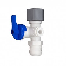 1/2" Feed Water Connector and 1/4" Pushfit Filter Connector Valve